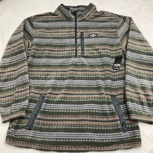 NWT BILLABONG Olive Drew Mock Neck 1/4 Zip Fleece Pullover 24A4602401 Mens Large